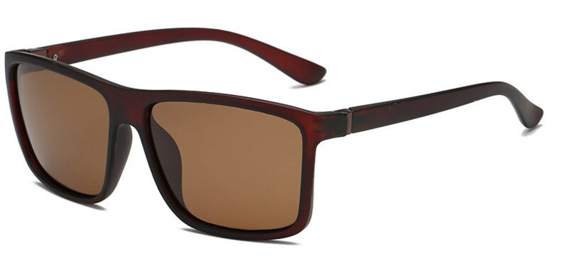 Men's Sunglasses Square Tac Polarized Driver Sunglasses Brightzone Brown-Brown  