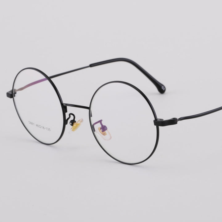 Unisex Round Alloy Full Rim Eyeglasses Scd86 Full Rim Bclear   