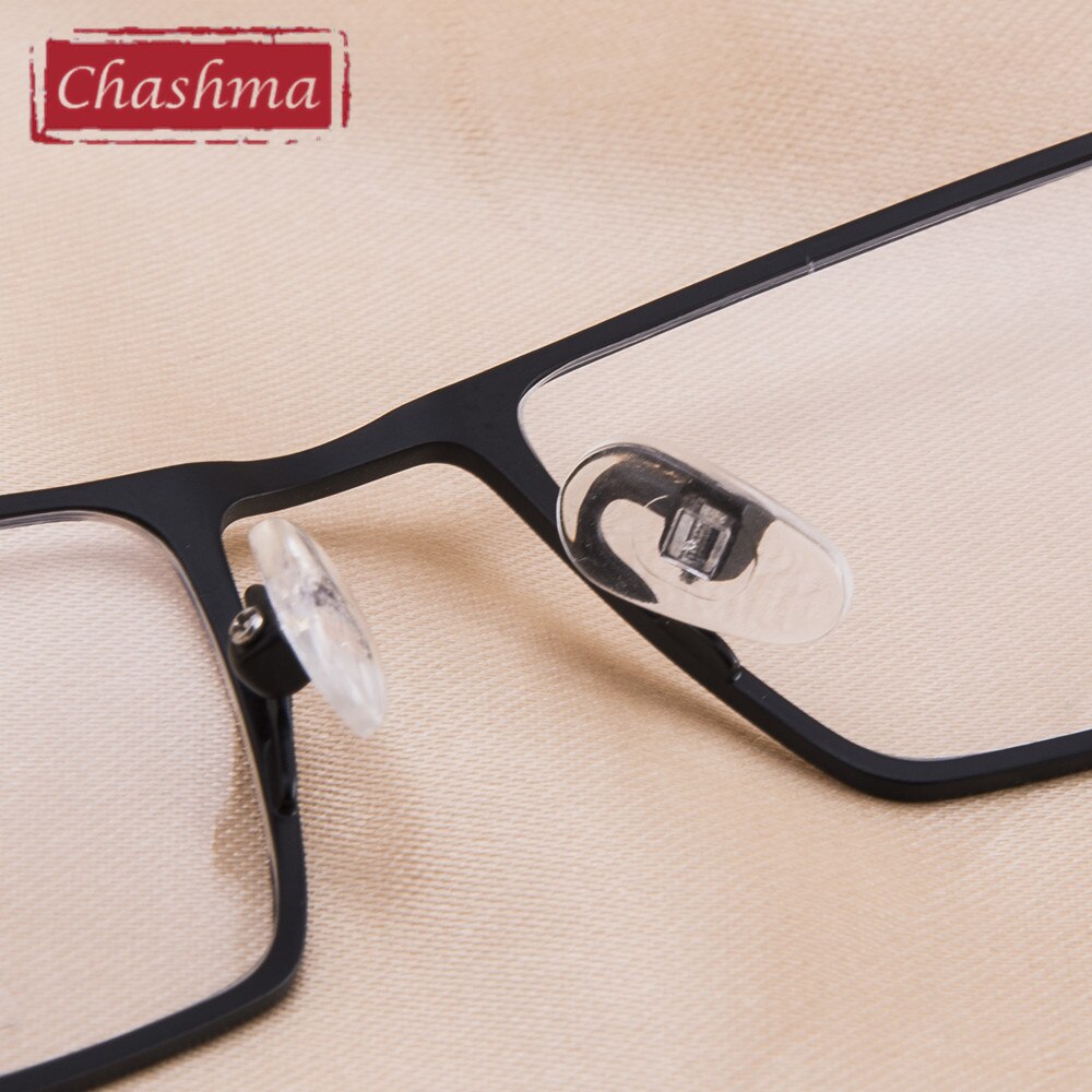 Chashma Ottica Men's Full Rim Square Titanium Eyeglasses 9105 Full Rim Chashma Ottica   