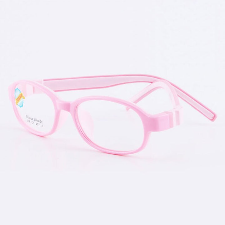 Reven Jate 518 Child Glasses Frame For Kids Eyeglasses Frame Flexible Frame Reven Jate Pink  