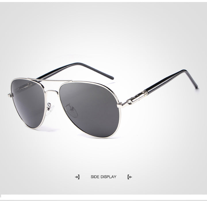 Hdcrafter Unisex Full Rim Double Bridge Oval Alloy Frame Polarized Sunglasses Le001 Sunglasses HdCrafter Sunglasses   