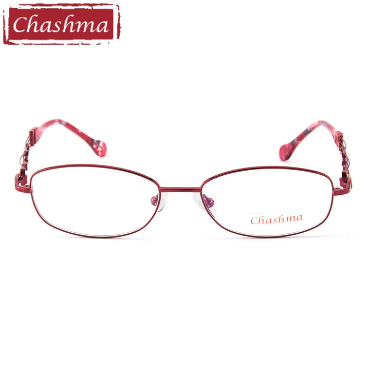 Chashma Ottica Women's Full Rim Oval Alloy Eyeglasses 2528 Full Rim Chashma Ottica   