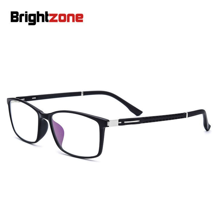 Unisex Eyeglasses Square Full Rim Tr90 Frame Ultem 621 Full Rim Brightzone   
