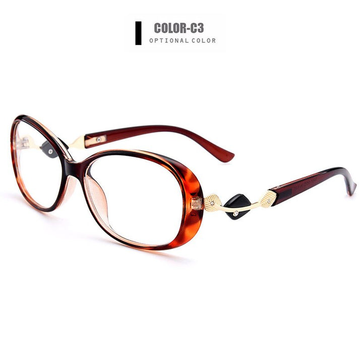 Women's Eyeglasses Ultra-Light Tr90 Plastic M1481 Frame Gmei Optical C3  