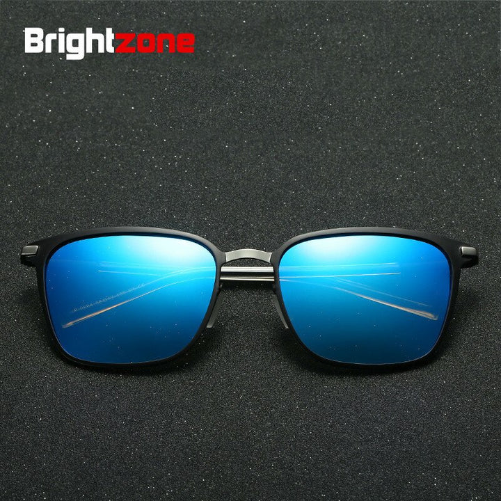 Brightzone Men's Full Rim Oval Sunglasses Polarized Alloy Tac P0864 Full Rim Brightzone   