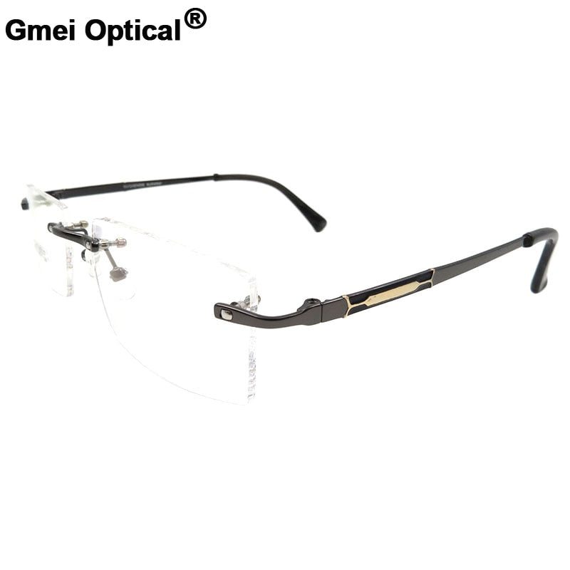 Men's Eyeglasses Titanium Alloy Rimless S8313 Rimless Gmei Optical   