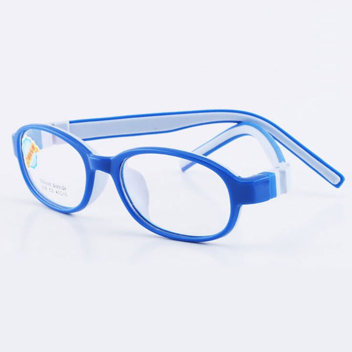 Reven Jate 518 Child Glasses Frame For Kids Eyeglasses Frame Flexible Frame Reven Jate Blue  