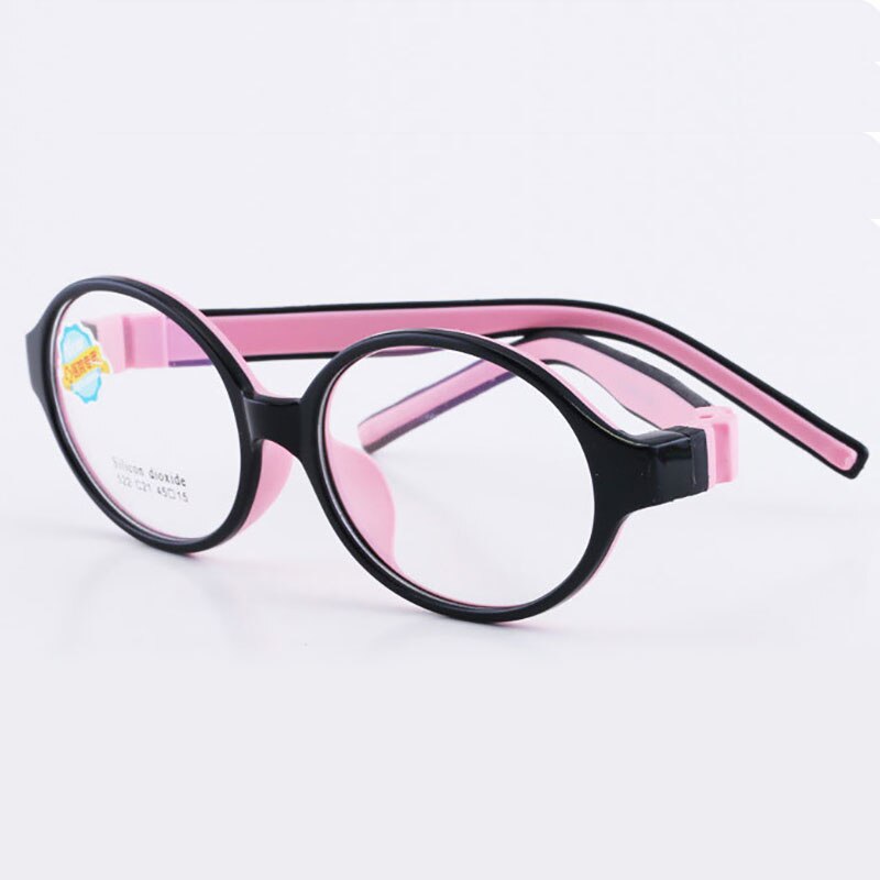 Reven Jate 522 Child Glasses Frame For Kids Eyeglasses Frame Flexible Frame Reven Jate Pink  