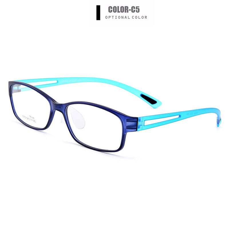 Unisex Eyeglasses Ultra-Light Tr90 Plastic Eyewear With Saddle Nose Bridge M5103 Frame Gmei Optical C5  