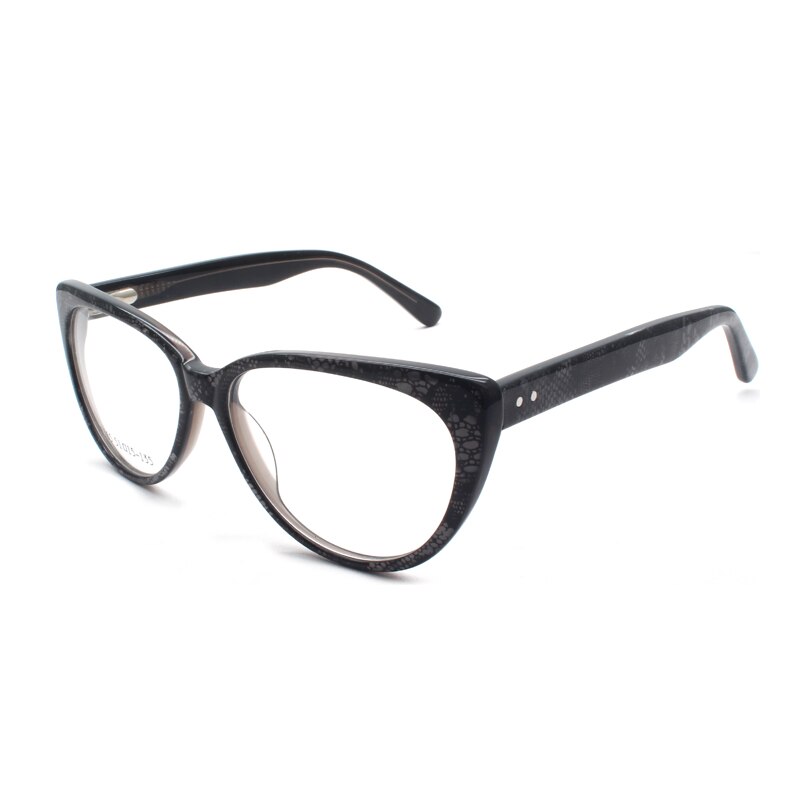 Reven Jate K9165 Acetate Glasses Frame Eyeglasses Eyeglasses For Men And Women Eyewear Frame Reven Jate C1  