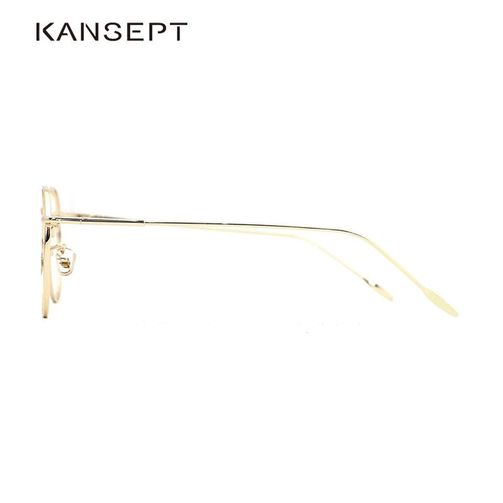 Unisex Eyeglasses Frame Round Metal Acetate M5211 Frame Kansept   