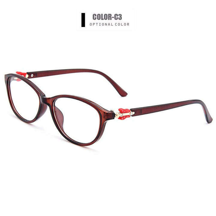 Women's Eyeglasses Ultra-Light Tr90 Plastic M1530 Frame Gmei Optical C3  