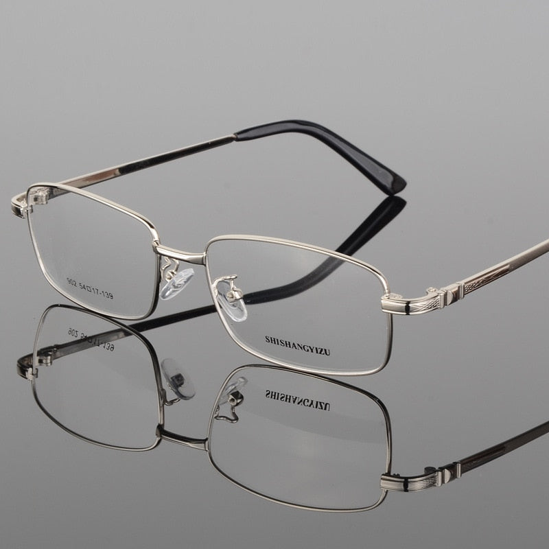 Bclear Men's Full Rim Eyeglasses Gold Plated Frame S902 Full Rim Bclear Silver  