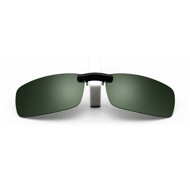 Hotochki Unisex Square Polarized Clip On Driving Sunglasses Sunglasses Hotochki green  