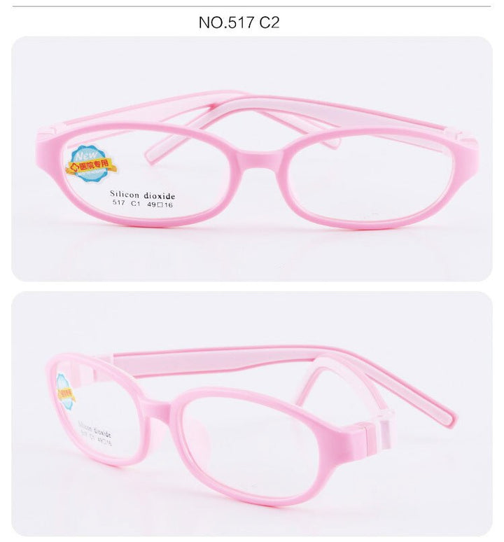 Reven Jate 517 Child Glasses Frame For Kids Eyeglasses Frame Flexible Frame Reven Jate   