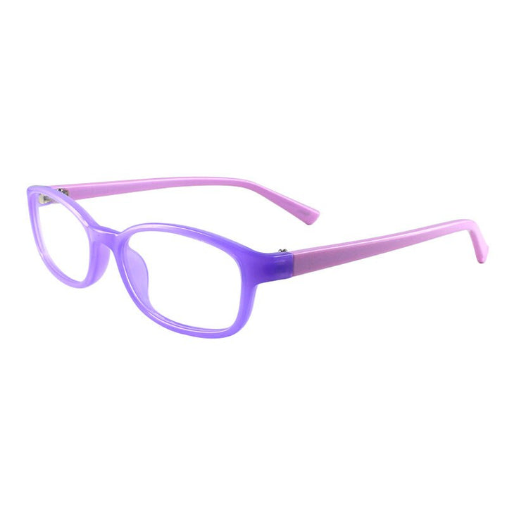 Women's Eyeglasses Purple Acetate Oval Full Rim Small Face T8115 Full Rim Gmei Optical Default Title  