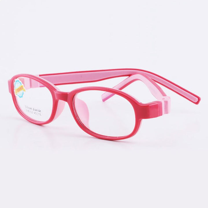 Reven Jate 518 Child Glasses Frame For Kids Eyeglasses Frame Flexible Frame Reven Jate Red  