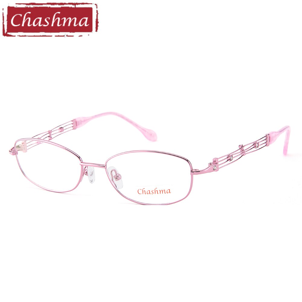 Chashma Ottica Women's Full Rim Oval Alloy Eyeglasses 2528 Full Rim Chashma Ottica   