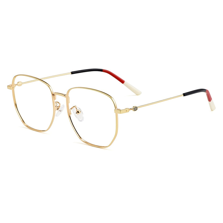 Unisex Eyeglasses Square Alloy Big Glasses Frame MD03690 Frame Gmei Optical C11  