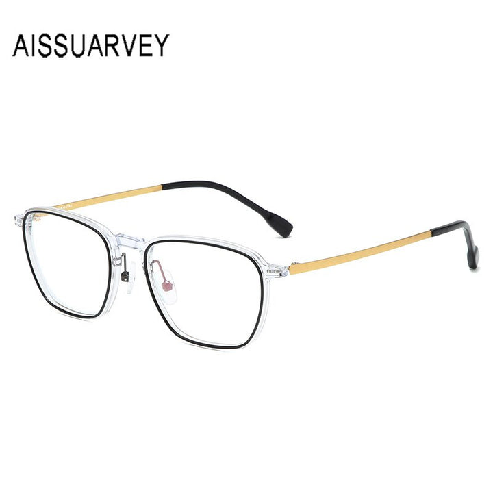 Aissuarvey Titanium Acetate Frame Unisex Full Rim Eyeglasses Full Rim Aissuarvey Eyeglasses   