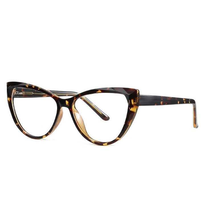 Chashma Women's Full Rim Cat Eye Acetate Eyeglasses 2003 Full Rim Chashma Leopard  