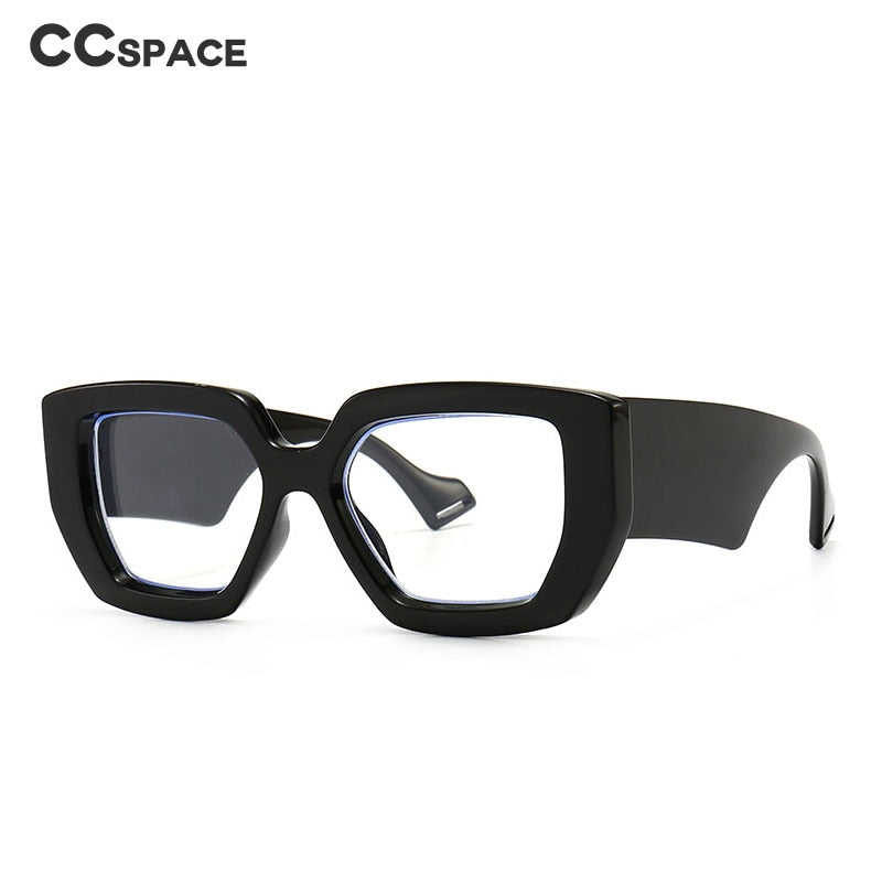 CCSpace Unisex Full Rim Cat Eye Resin Alloy Frame Eyeglasses 46357p Full Rim CCspace   