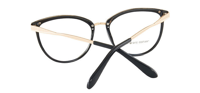 Hotony Women's Full Rim TR 90 Resin Round Frame Eyeglasses 7005 Full Rim Hotony   
