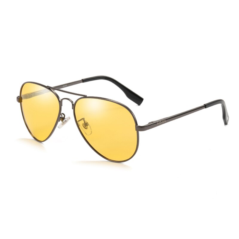 Aidien Men's Aluminum Magnesium Frame Polarized Night Vision Myopic Sunglasses D8177 Sunglasses Aidien C2 0 