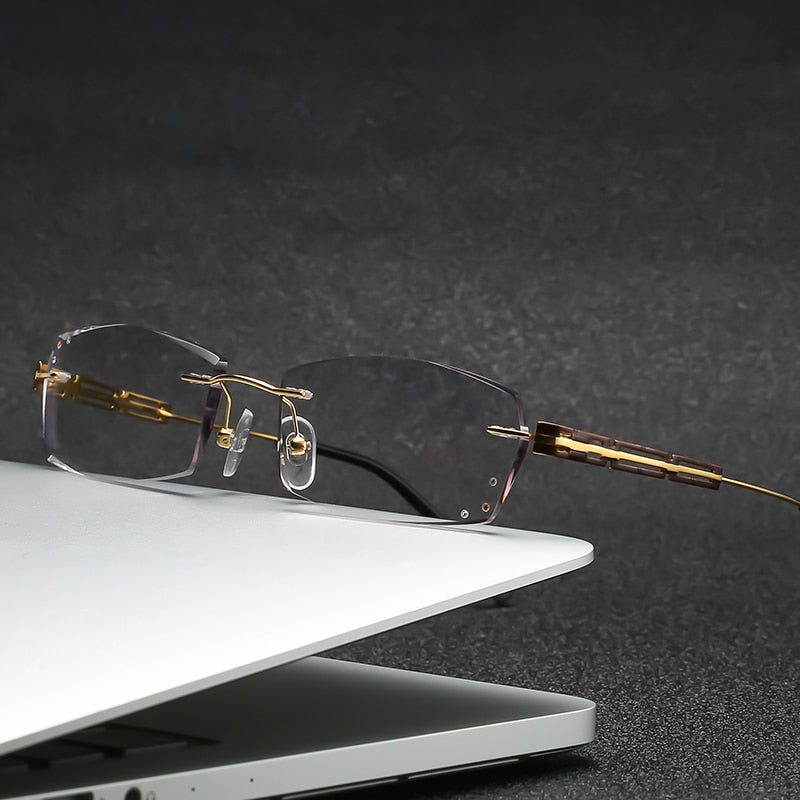 Zirosat Unisex Titanium Rimless Eyewear 2937 Rimless Zirosat   