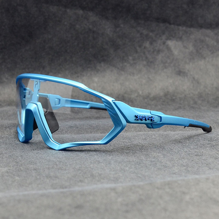 Kapvoe Unisex Full Rim Goggle Photochromic Cycling Sunglasses 9027 Sunglasses Kapvoe   