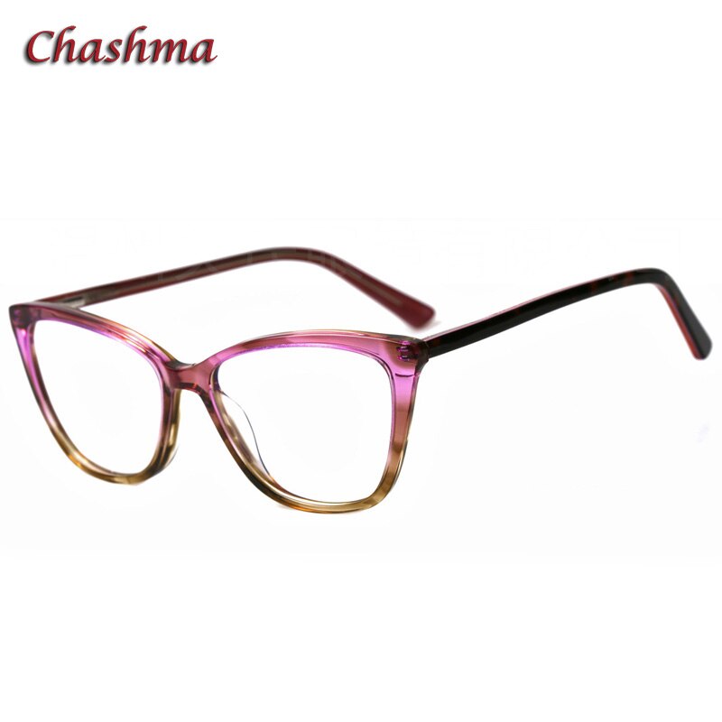 Chashma Ochki Women's Full Rim Square Cat Eye Acetate Eyeglasses 3030 Full Rim Chashma Ochki   