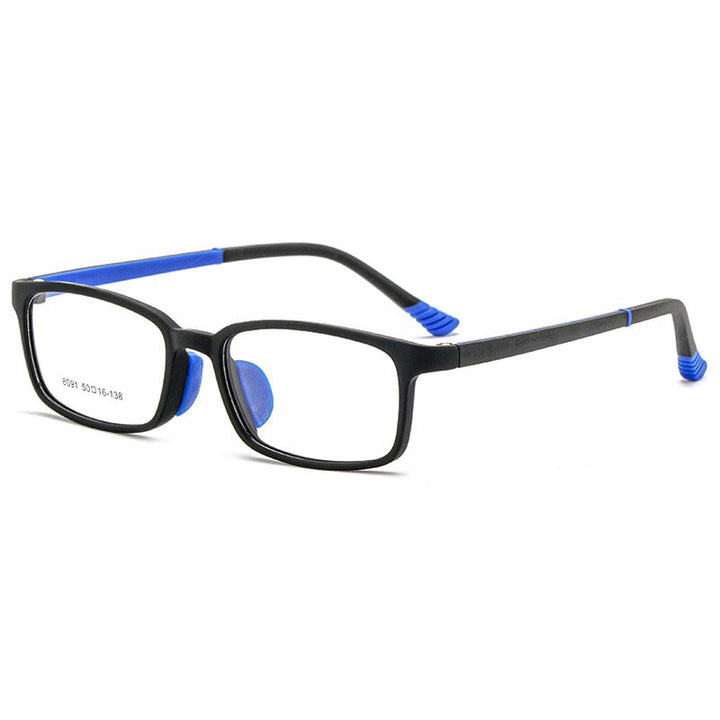 Aissuarvey Children's Rectangular Full Rim Sports Frame Unisex Eyeglasses 8091 Sport Eyewear Aissuarvey Eyeglasses Blue  