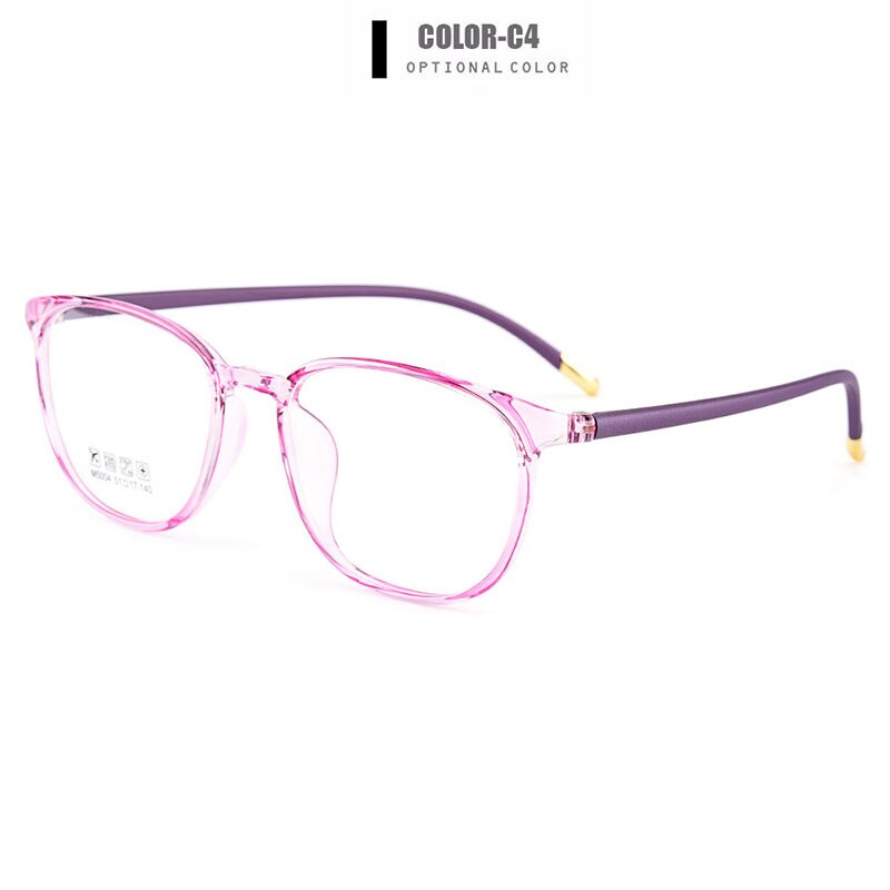 Women's Eyeglasses Ultralight Tr90 Frame Plastic M5004 Frame Gmei Optical C4  