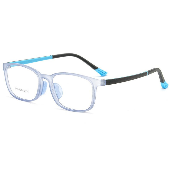 Aissuarvey Children's Rectangular Full Rim Sports Frame Unisex Eyeglasses 8093 Sport Eyewear Aissuarvey Eyeglasses Blue  