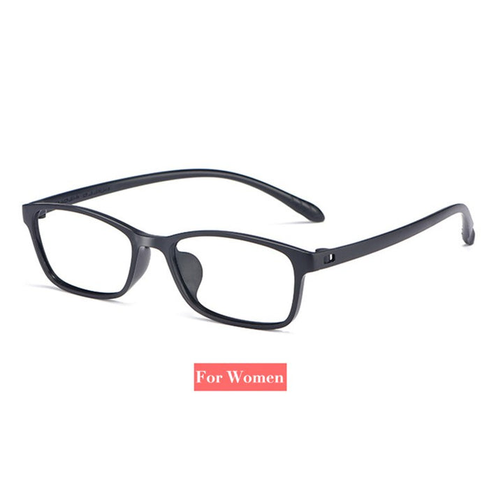 Hotochki Unisex Full Rim TR-90 Resin Frame Eyeglasses X1x2 Full Rim Hotochki WomenStyle-Black  