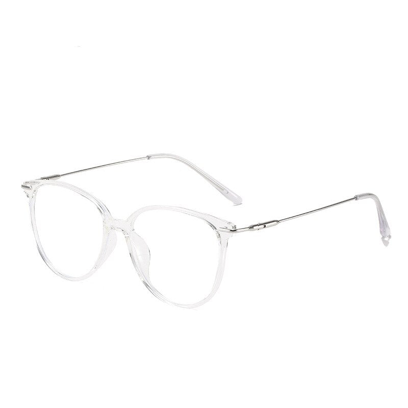 KatKani Unisex Full Rim Myopic Anti Blue Light Reading Glasses Pink K1696 Reading Glasses KatKani Eyeglasses   