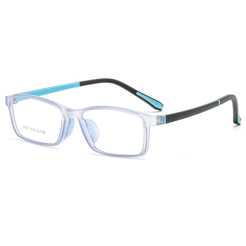 Aissuarvey Children's Rectangular Full Rim Sports Frame Unisex Eyeglasses 8097 Sport Eyewear Aissuarvey Eyeglasses Blue  