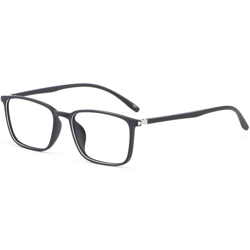 Yimaruili Unisex Full Rim TR 90 Resin Frame Eyeglasses 6633 Full Rim Yimaruili Eyeglasses Brihgt Black  