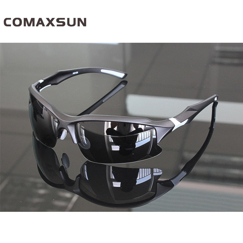 Men's Polarized Cycling Glasses Sport Sunglasses XQ129 Sunglasses Comaxsun Sty1 Matte White China 
