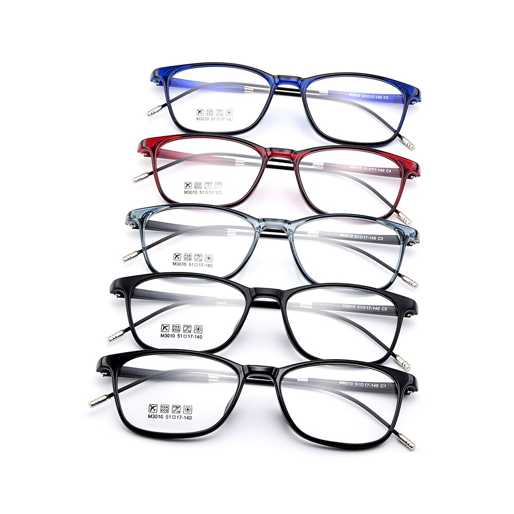 Unisex Eyeglasses Ultralight Tr90 Square Plastic M3010 Frame Gmei Optical   