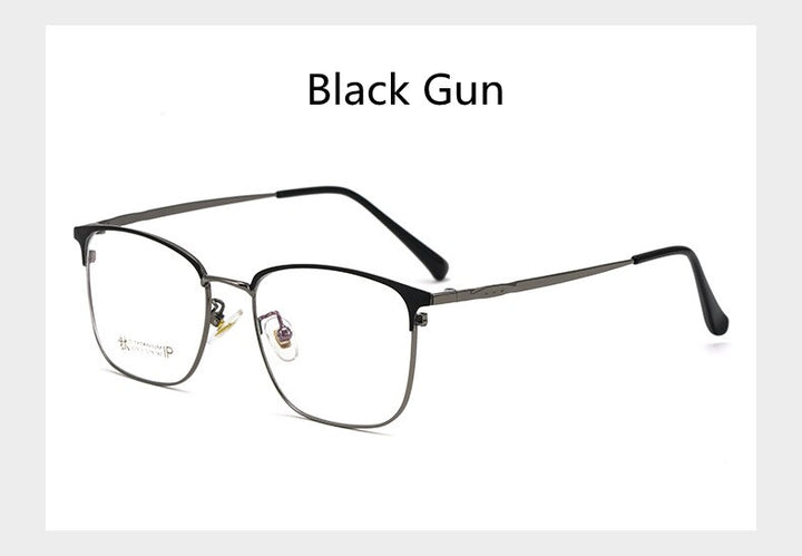 KatKani Men's Full Rim β Titanium Alloy Square Frame Eyeglasses 2078h Full Rim KatKani Eyeglasses   