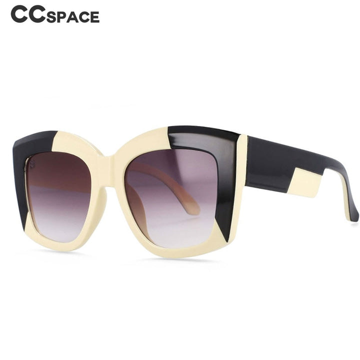 CCSpace Women's Full Rim Oversized Square Resin Frame Sunglasses 53928 Sunglasses CCspace Sunglasses   