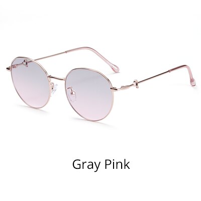 Ralferty Women's Sunglasses Round W2029 Sunglasses Ralferty Gray Pink China 