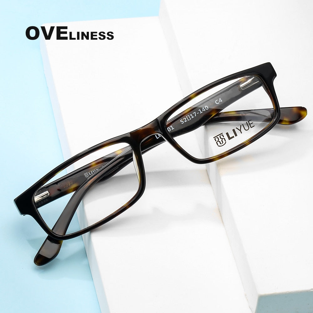 Oveliness Unisex Full Rim Square Acetate Eyeglasses Lg001 Full Rim Oveliness   