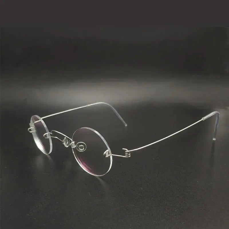 Small Round Screwless Rimless Reading Glasses - Perfect for Men and ...
