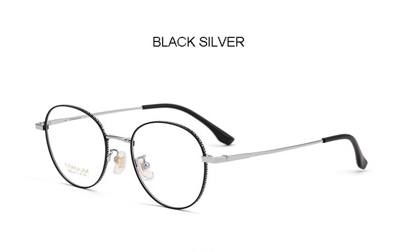 Aissuarvey Round Full Titanium Rim Frame Unisex Eyeglasses Full Rim Aissuarvey Eyeglasses   