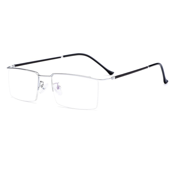 Men's Eyeglasses Ultralight Titanium Alloy IP Electroplating Y2533 Frame Gmei Optical C3 Silver  