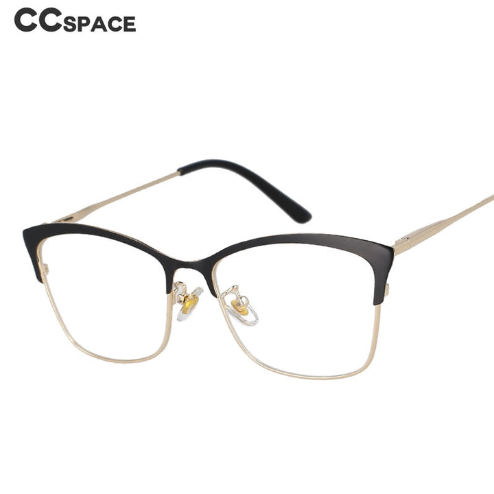 CCSpace Women's Full Rim Square Cat Eye Tr 90 Alloy Frame Eyeglasses 51097 Full Rim CCspace   