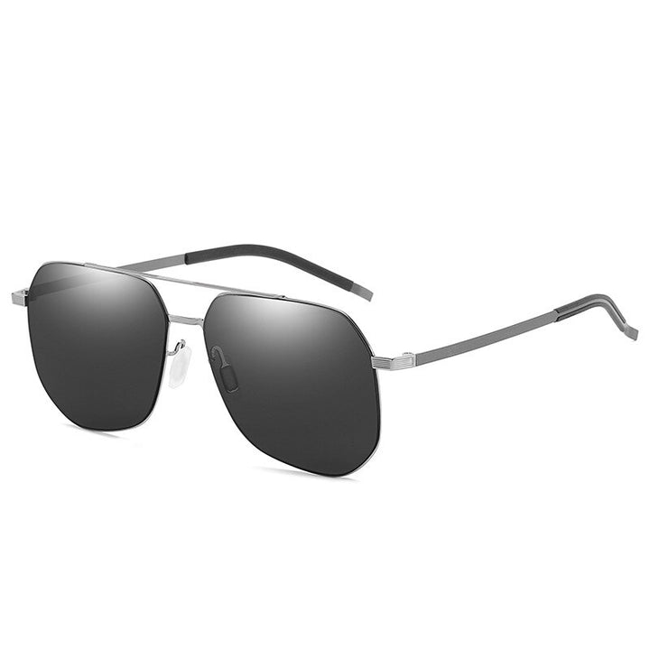Yimaruili Unisex Full Rim Alloy Frame Polarized Sunglasses ZM8072C Sunglasses Yimaruili Sunglasses Silver  