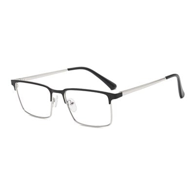 Ralferty Men's Full Rim Square Acetate Alloy Eyeglasses F95899 Full Rim Ralferty C5 Black Silver China 